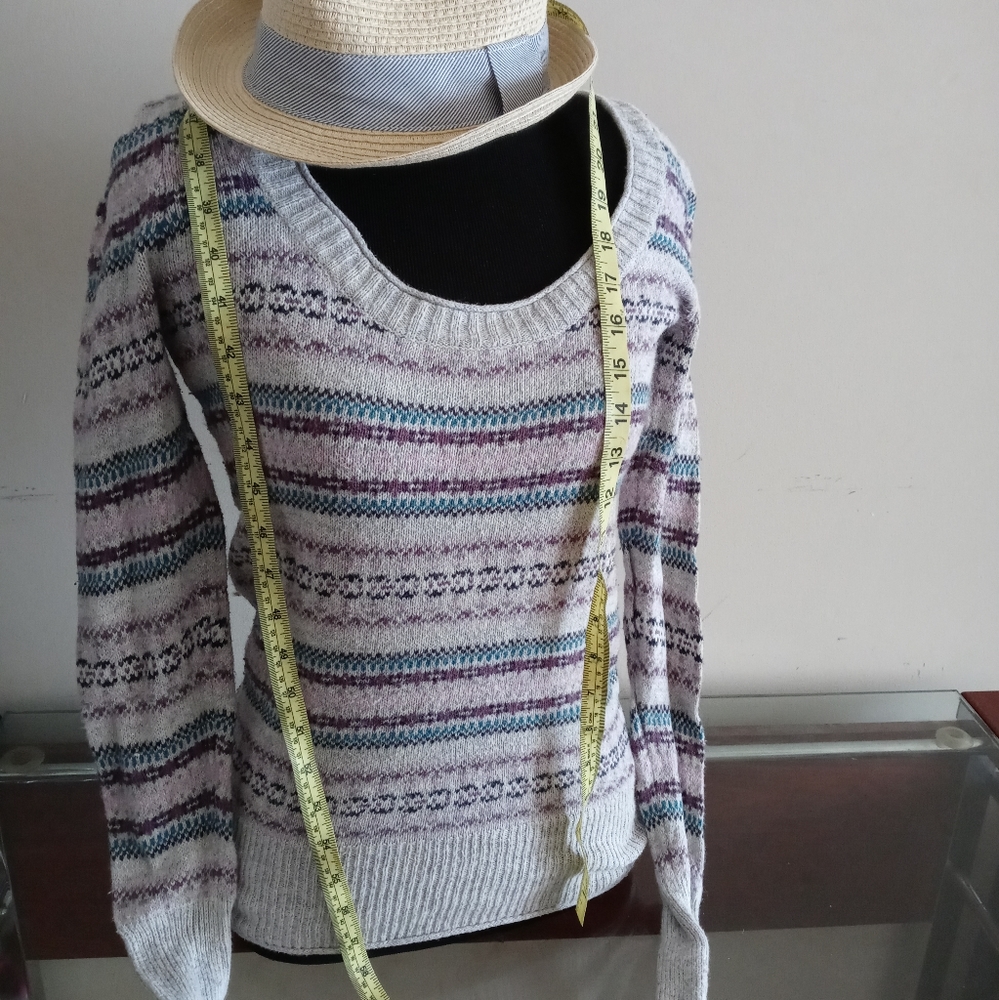 A gray sweater